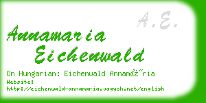 annamaria eichenwald business card